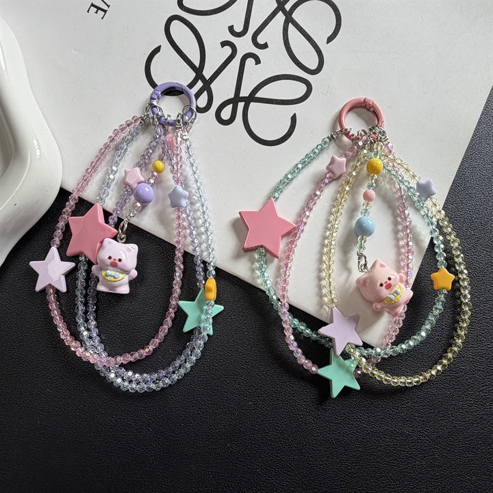 Whimsical Star and Animal Charm Lanyard Stornfield