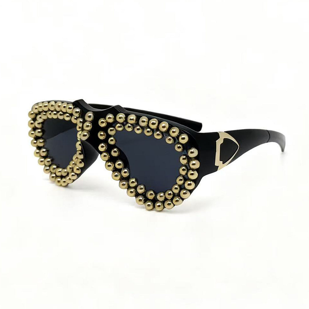Ladies fashionable heart sunglasses with rhinestone embellished frame Stornfield