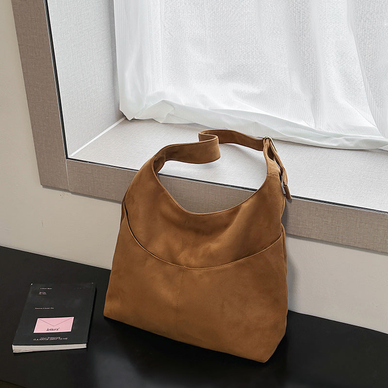 Suede Hobo Bag