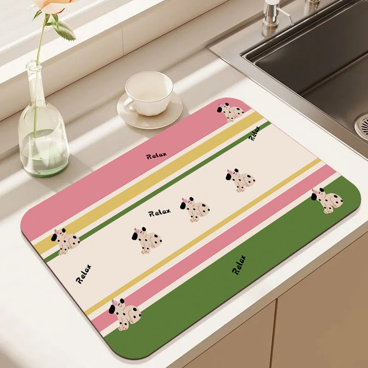 Cute Cartoon Food-Themed Kitchen Mat Stornfield