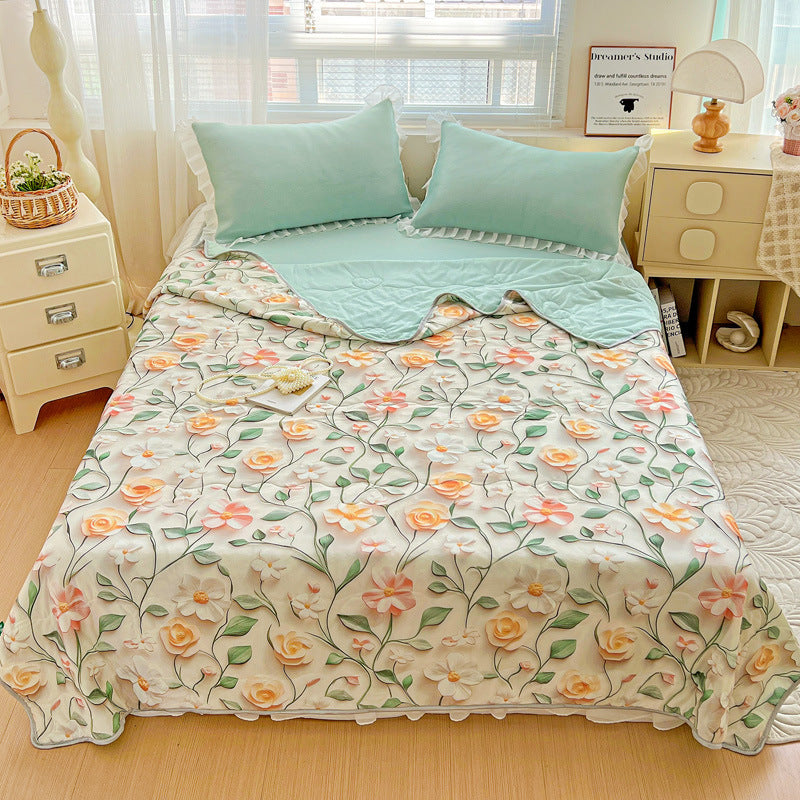 Floral Patterned Lightweight Quilt