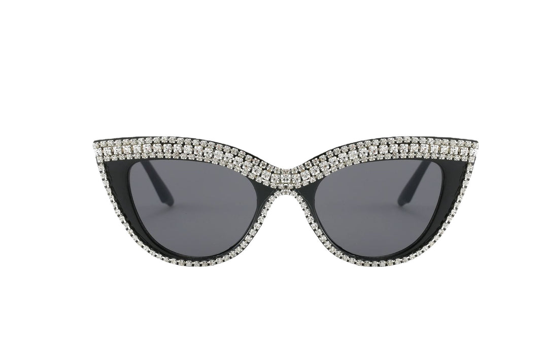 Statement Cat-Eye Sunglasses with Crystal Detailing Stornfield