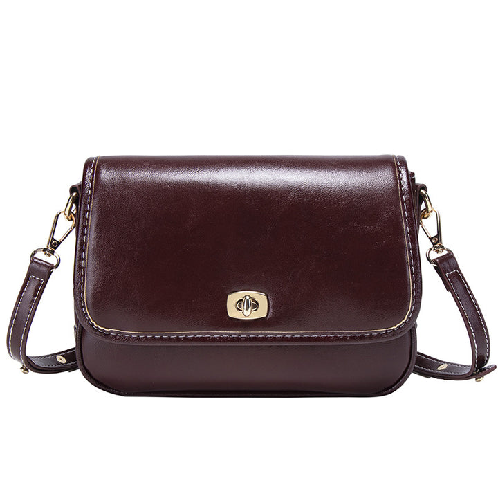 Stylish Faux Leather Crossbody Bag