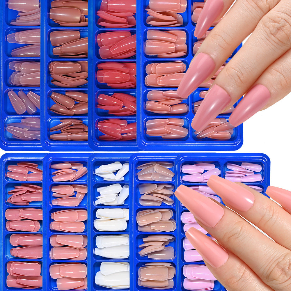 Luxurious Long Dual-Shape False Nail Set Stornfield