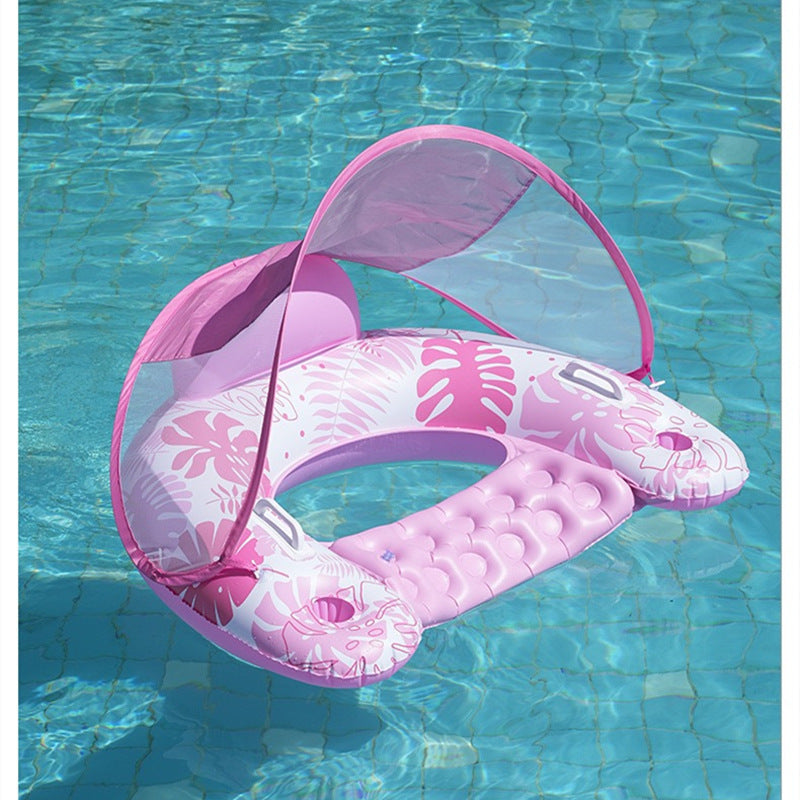 Inflatable Pool Lounger with Canopy Stornfield