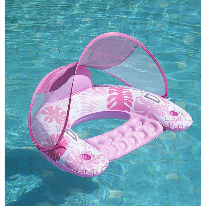 Inflatable Pool Lounger with Canopy Stornfield