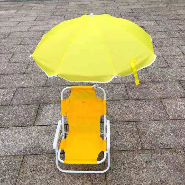 Beach chair with sun umbrella Stornfield