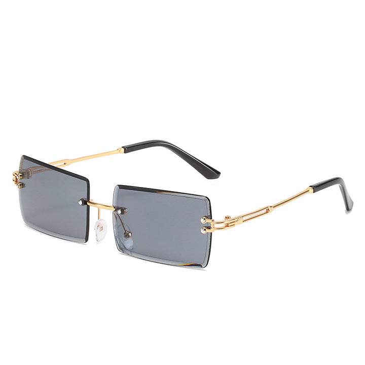Women's stylish sunglasses with unique rectangular frame and sparkling details Stornfield