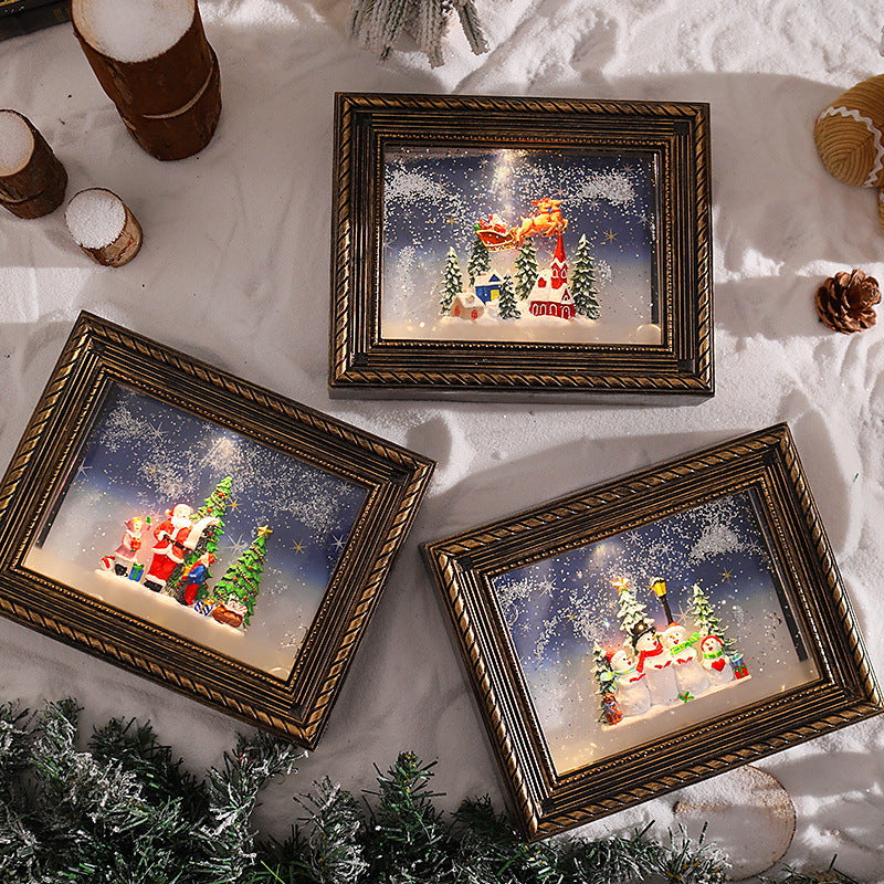 Decorative Christmas motif with snowmen Stornfield