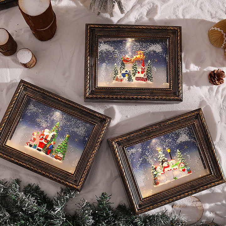 Decorative Christmas motif with snowmen Stornfield