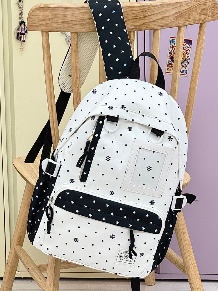 Casual Snowflake Print Backpack Stornfield