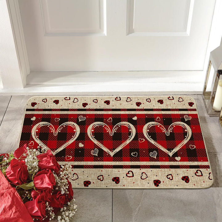 Romantic Floral Welcome Mat Stornfield