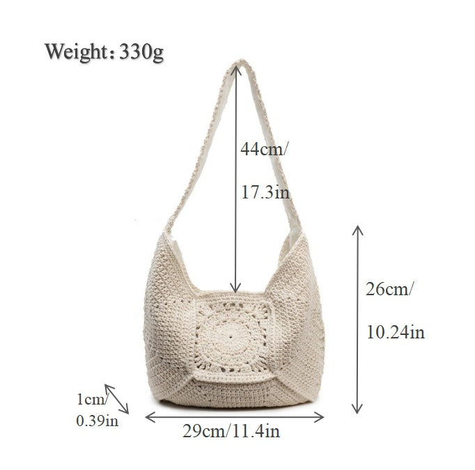 Handcrafted Macrame Tote Bag with Unique Pattern Stornfield