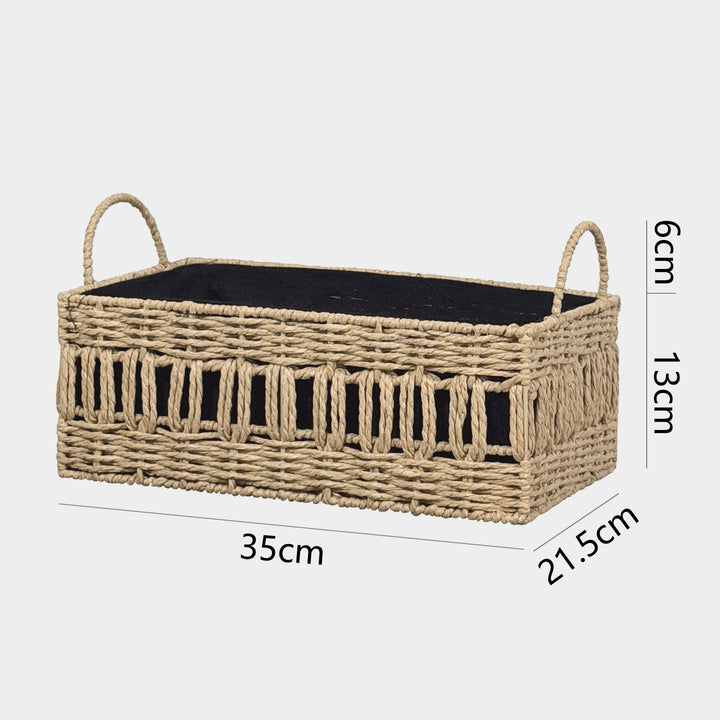 Versatile storage basket made of natural material Stornfield