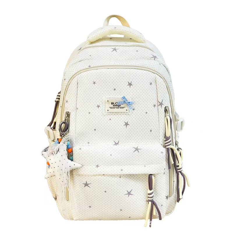 Star-Embellished Multi-Pocket Backpack Stornfield