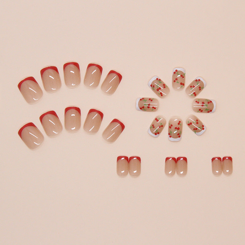 Floral Acrylic Press-On Nail Tips Stornfield