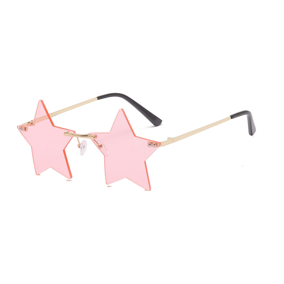 Women striking sunglasses with star-shaped frame and gradient lenses Stornfield