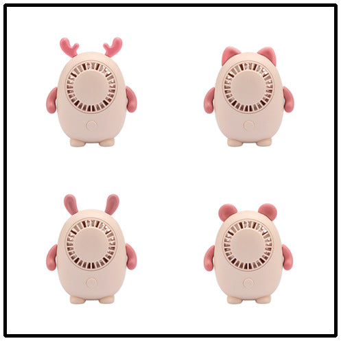 Unisex Portable Hand Fan in Cute Animal Design Stornfield