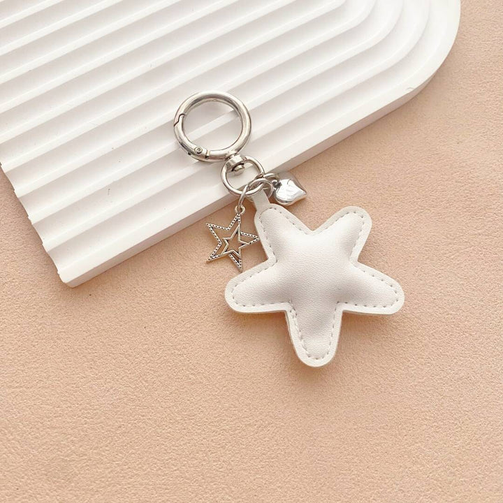Starfish-Shaped Leather Keychain Stornfield