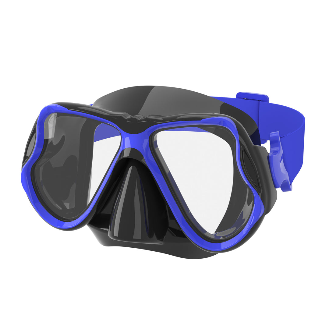 High-quality diving mask with flexible silicone rim and wide field of view Stornfield