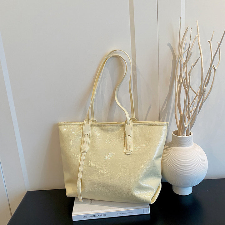 Glossy Patent Leather Tote