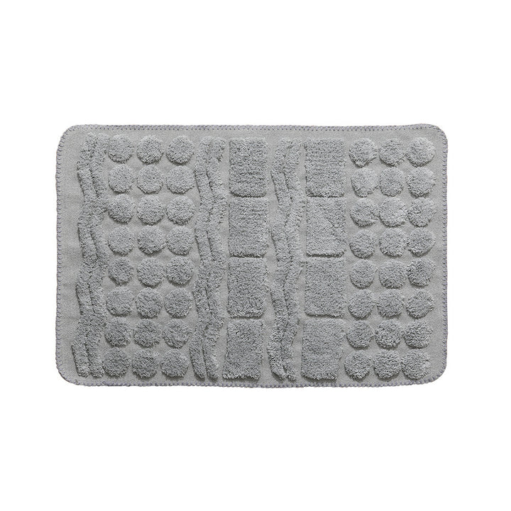 Luxurious organic cotton bath mat with relief pile structure Stornfield