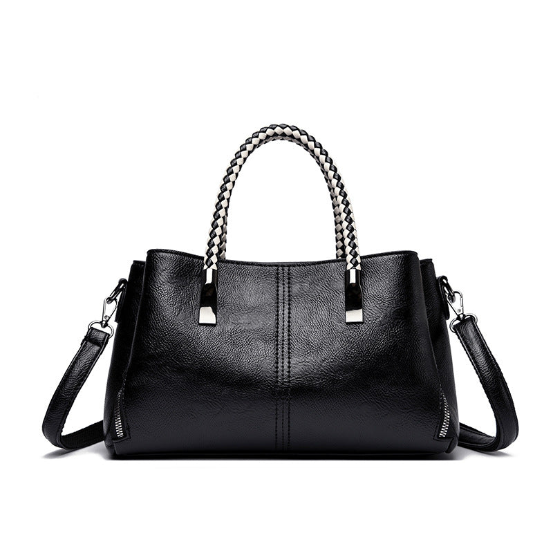 Elegant Braided Handle Handbag Stornfield