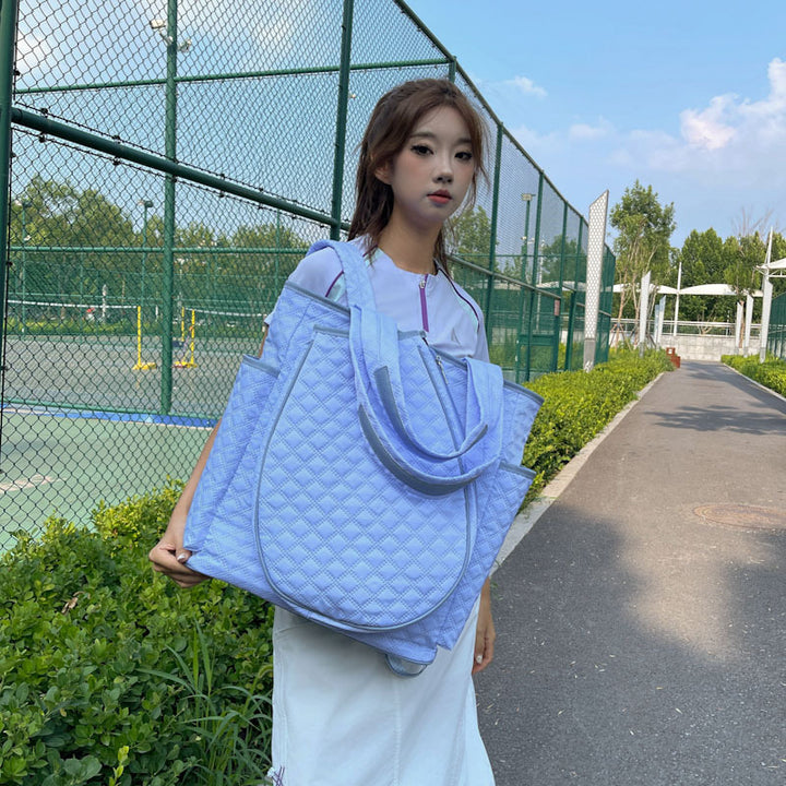 Multi-Pocket Quilted Tote Bag Stornfield