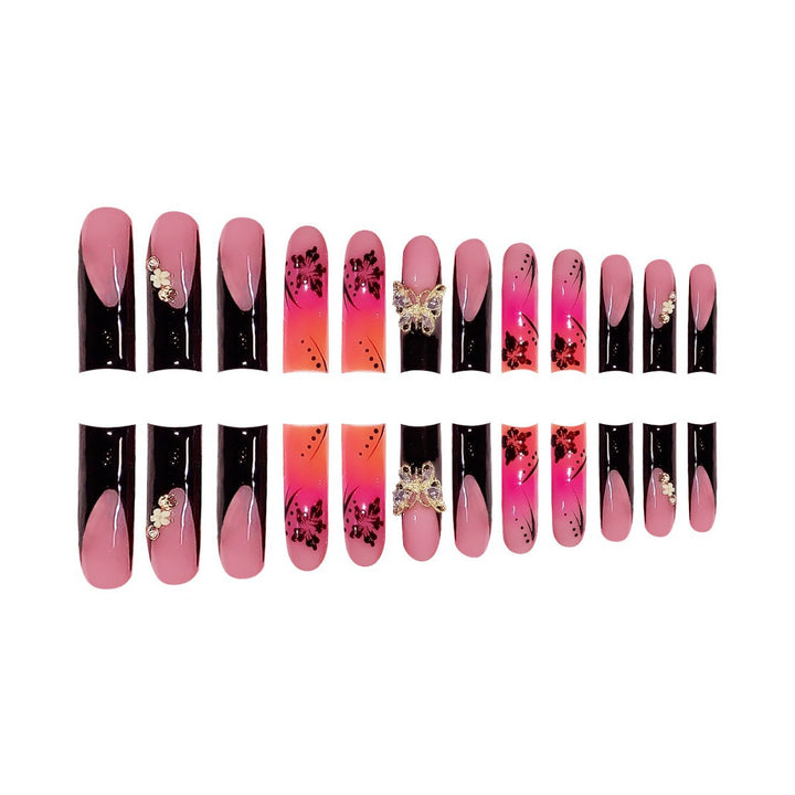 Premium 3D Floral Press-On Nail Art Stornfield
