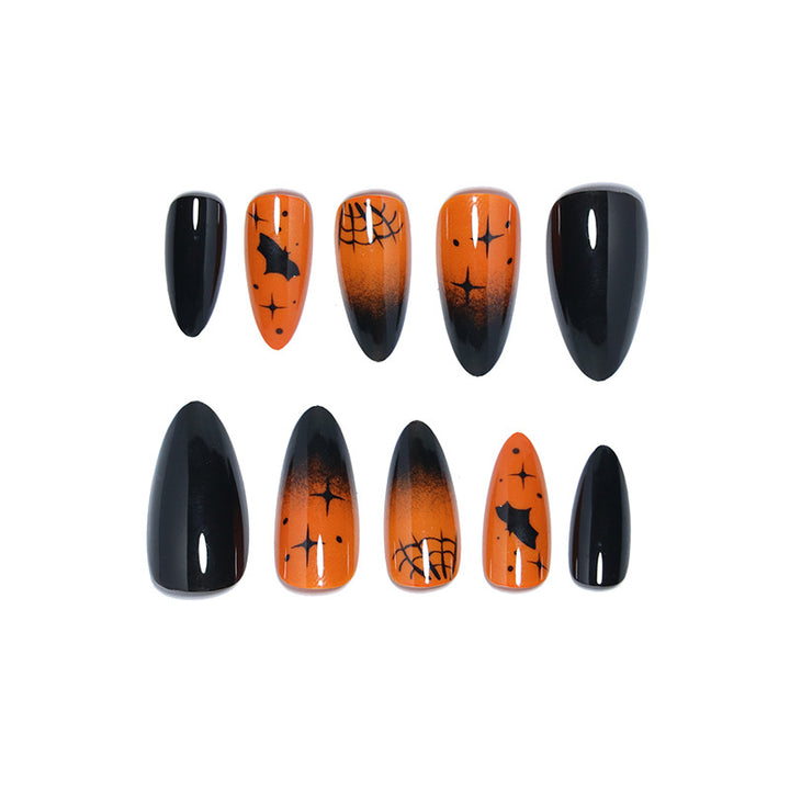 Halloween-Themed Press-On Nail Art Set Stornfield