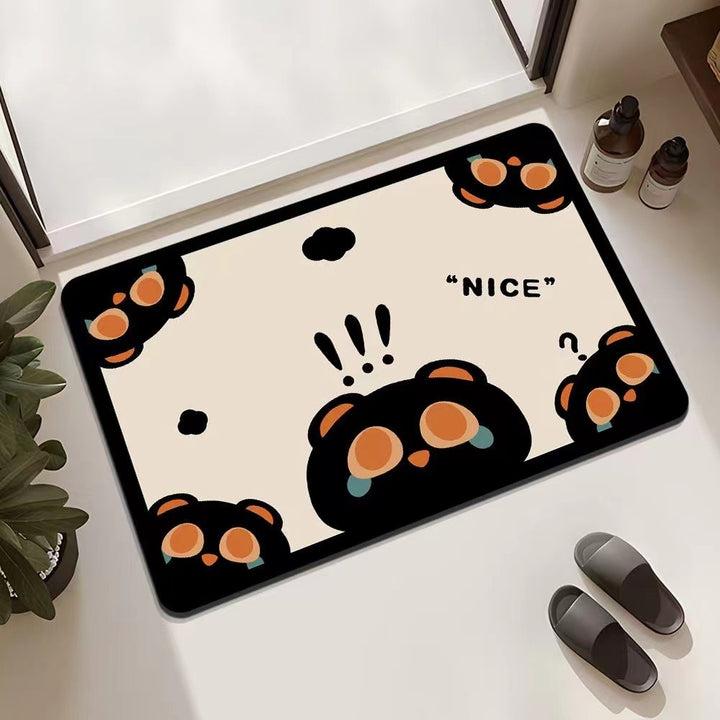 Playful Cat-Themed Entrance Mat Stornfield