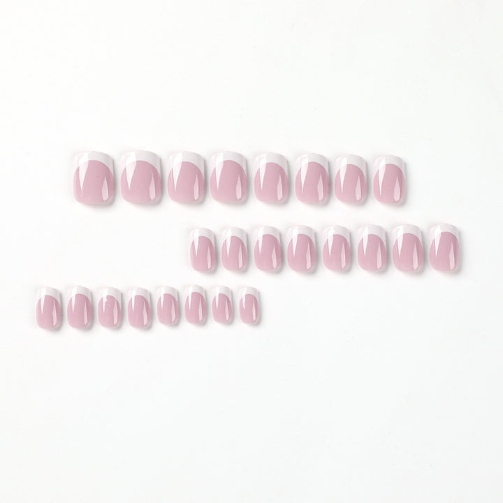 Elegant Nail Art with Shiny French Tip Capping Stornfield