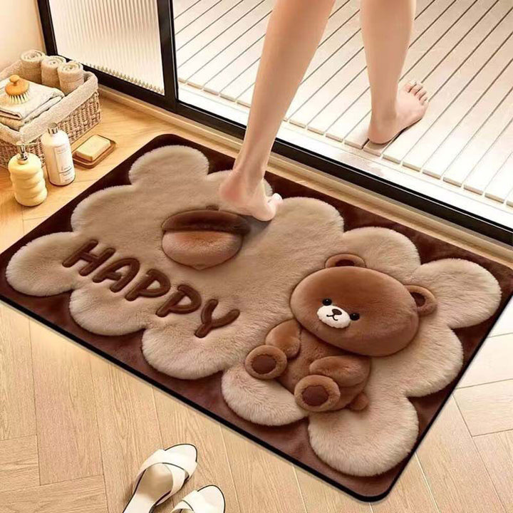 Cute Puppy Design Bath Mat