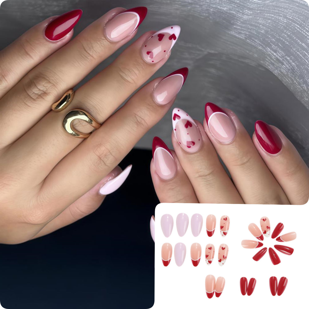 Artistic Heart Motif Art Nails Stornfield