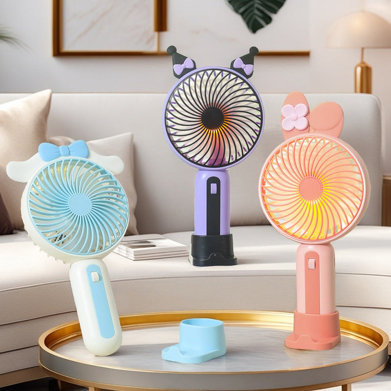 Ladies Portable Hand Fan with USB Connection and LED Lighting Stornfield