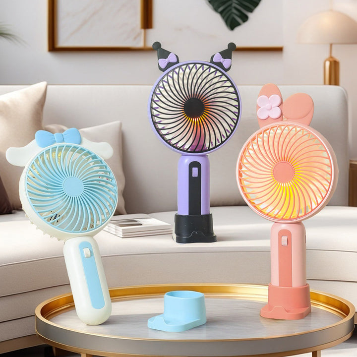 Ladies Portable Hand Fan with USB Connection and LED Lighting Stornfield