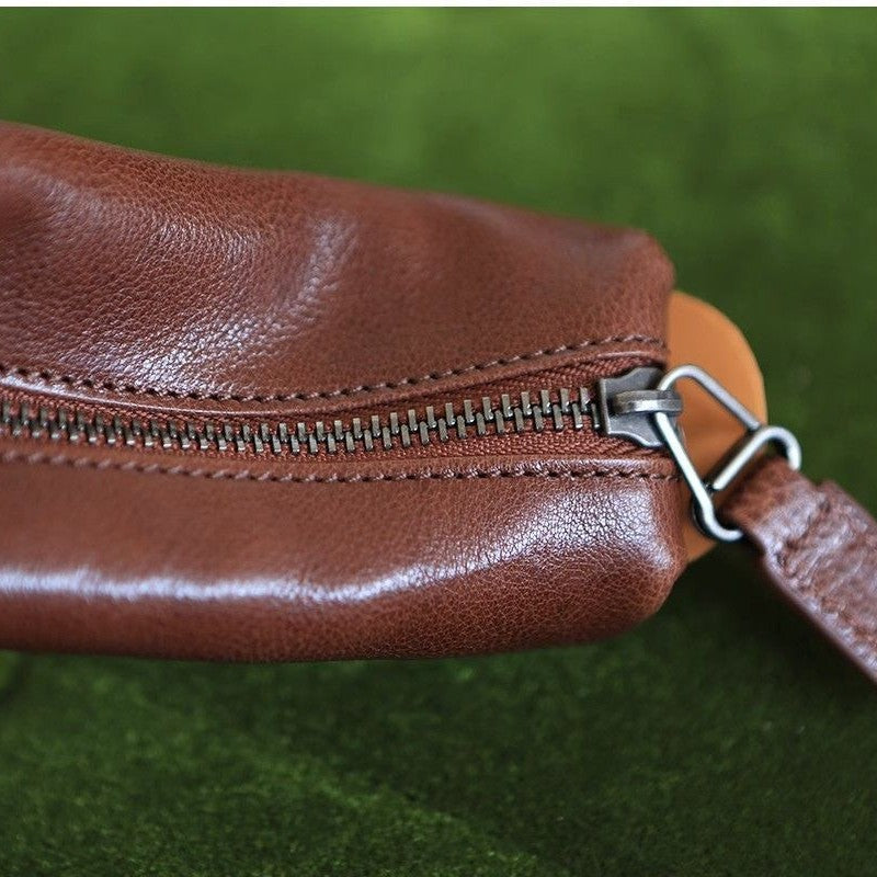 Stylish Zippered Leather Pencil Case Stornfield