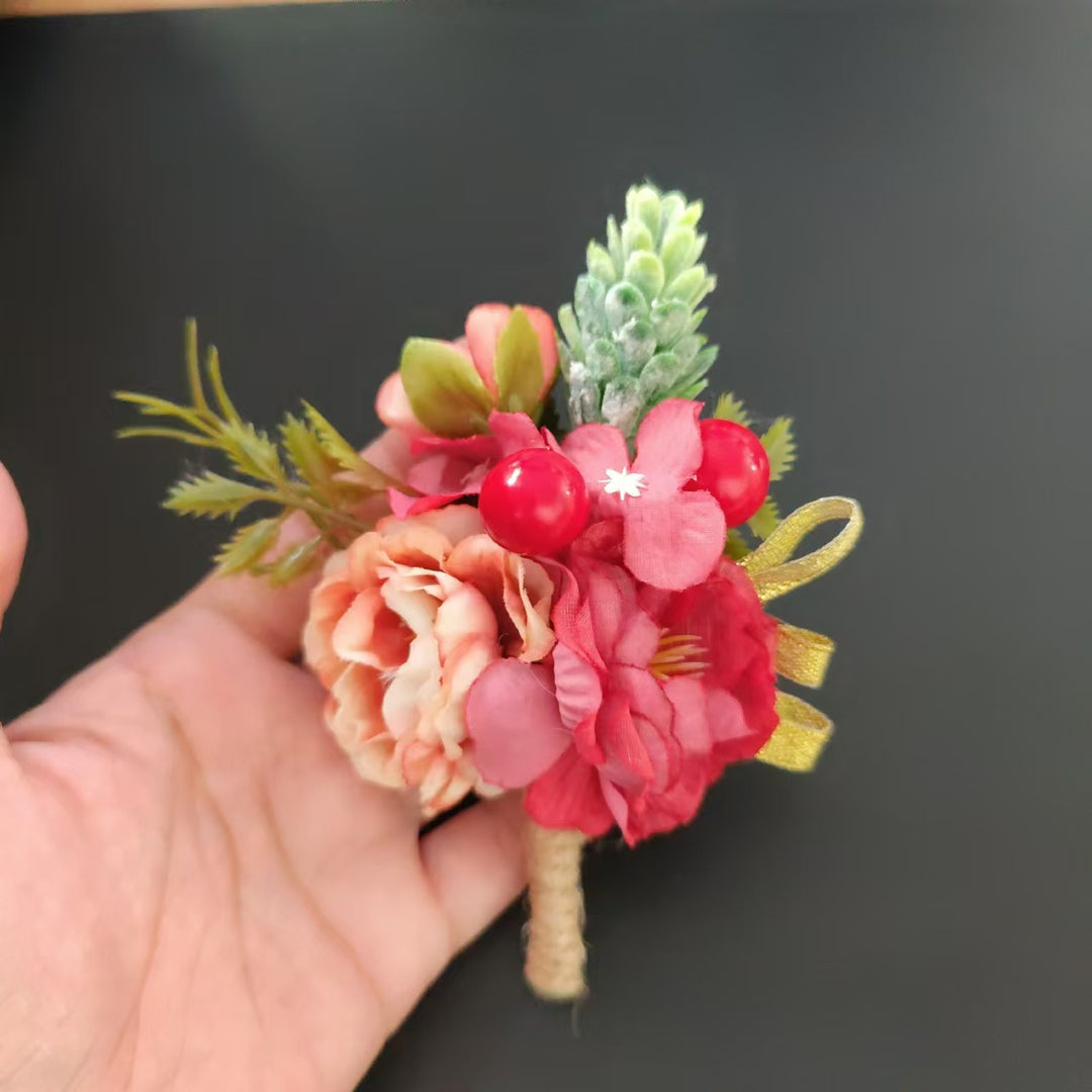 Lifelike Floral Corsage