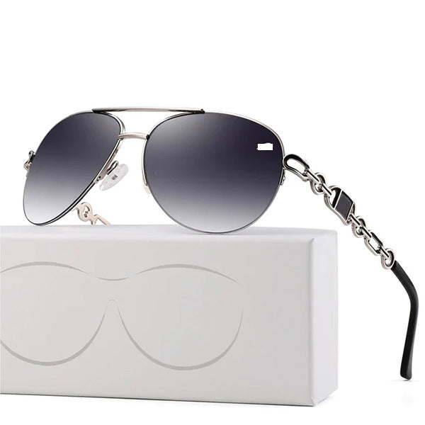 Women Aviator Sunglasses with Fashionable Chain Detail Stornfield