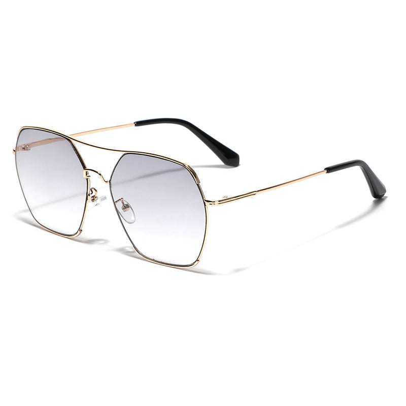 Women's oversized fashion sunglasses with elegant metal frame Stornfield