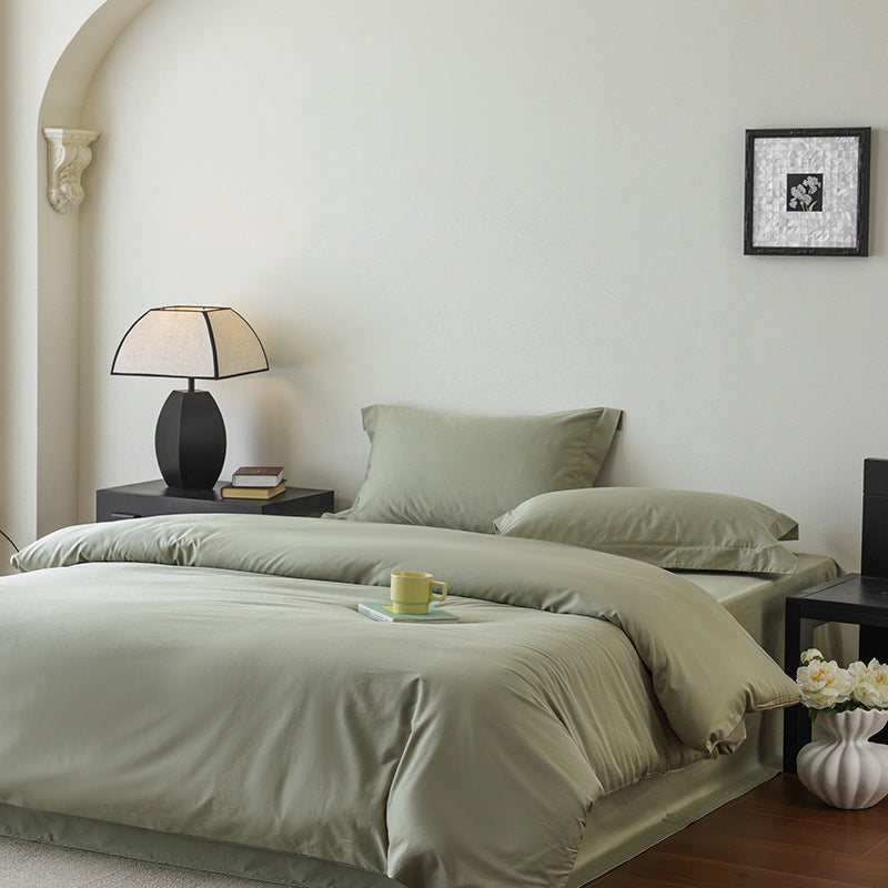 Bedding set made of high-quality cotton satin with duvet cover and pillowcases