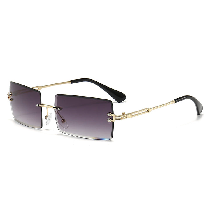 Futuristic Rectangle Frame Sunglasses