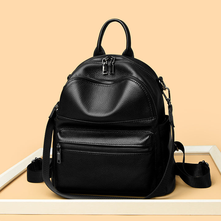 Premium Leather Multi-Pocket Backpack Stornfield