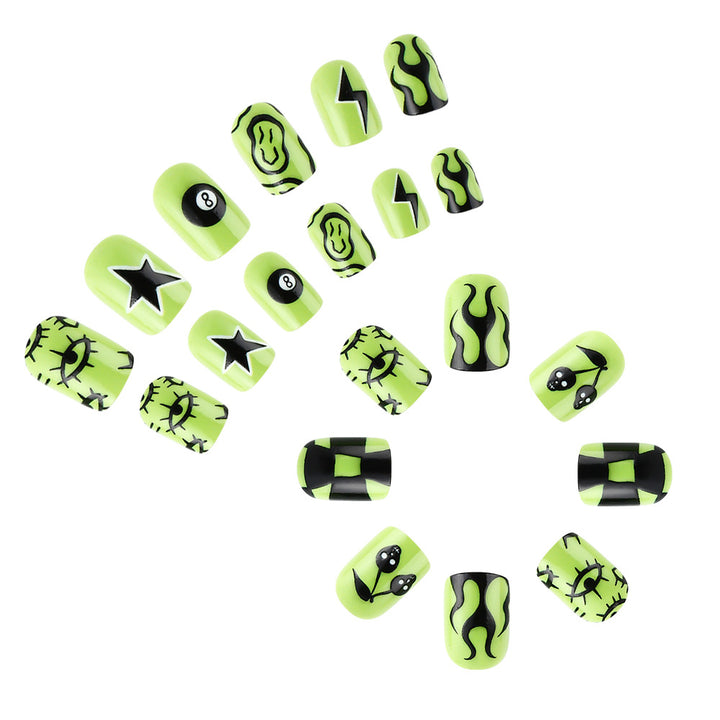 Artistic Graphic Press-On Nails Stornfield