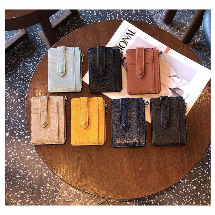 Compact Leather Zip Cardholder Stornfield
