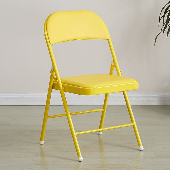 Folding chair with ergonomic design and PU upholstery Stornfield