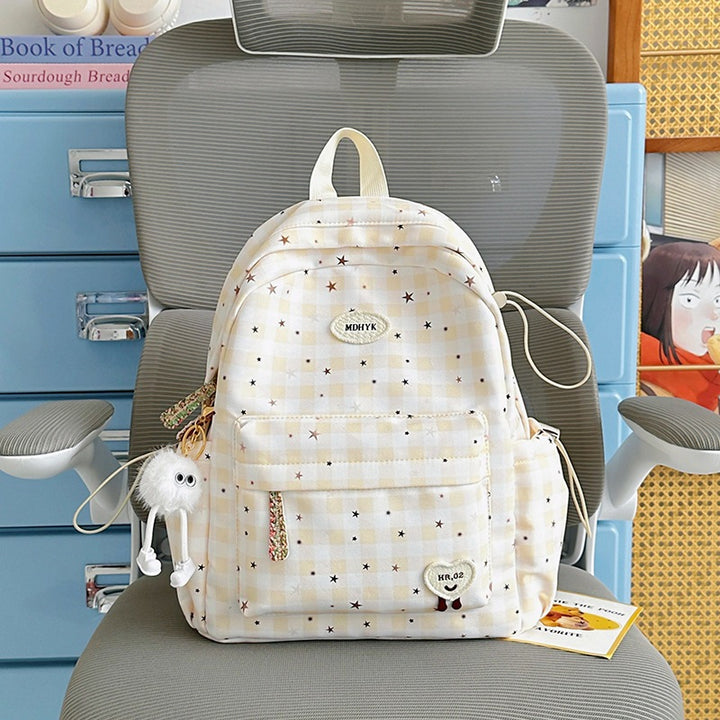 Stylish Checkered Mini Backpack Stornfield