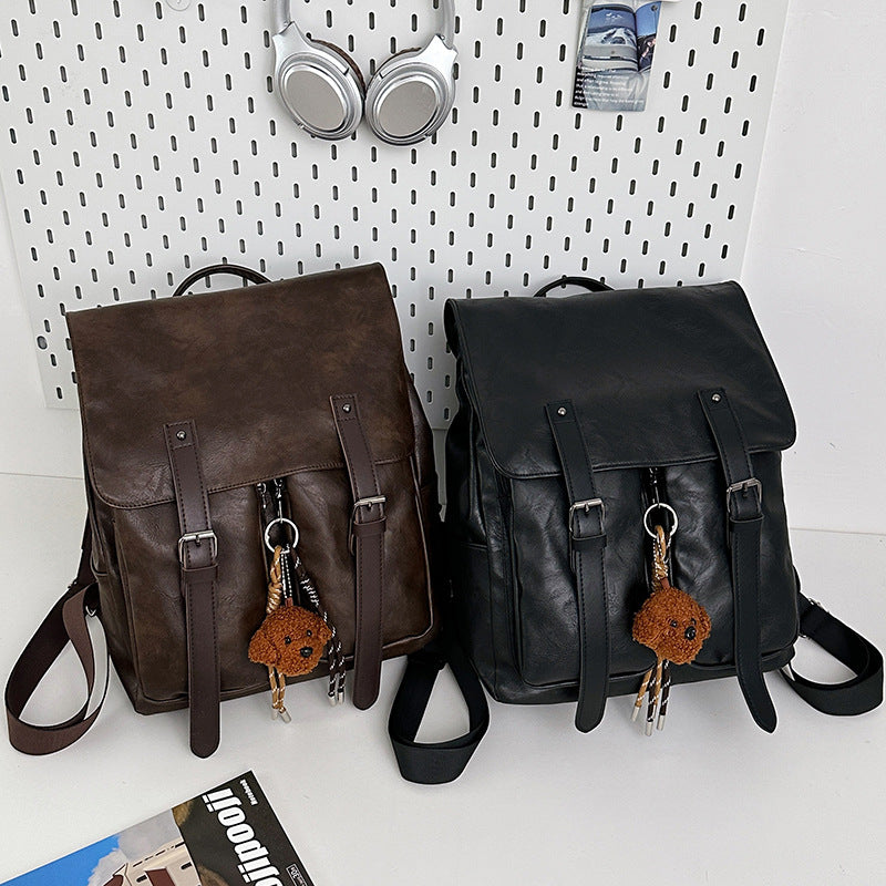 Vintage Leather Drawstring Backpack Stornfield