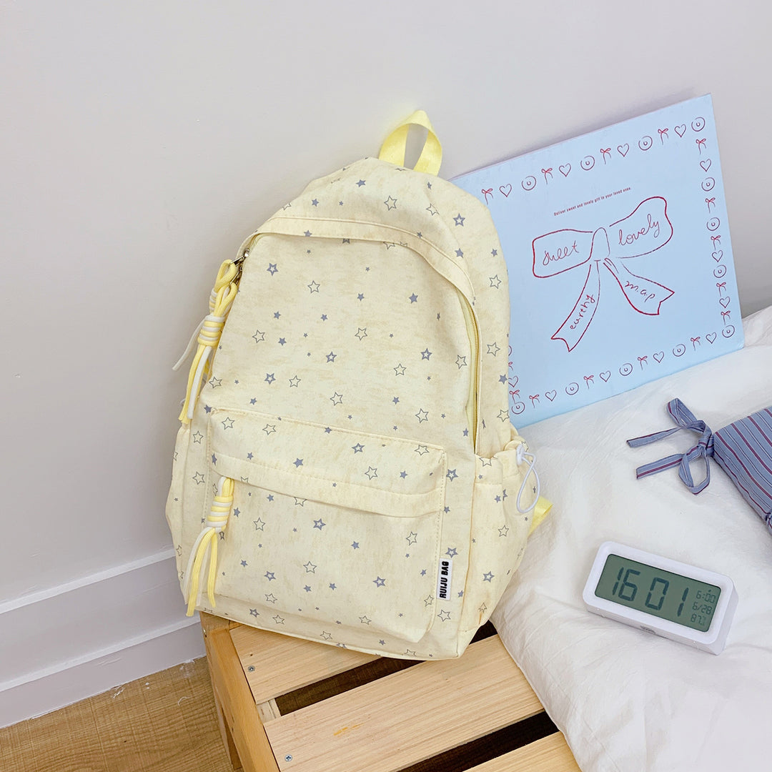 Cute Star-Patterned School Backpack Stornfield