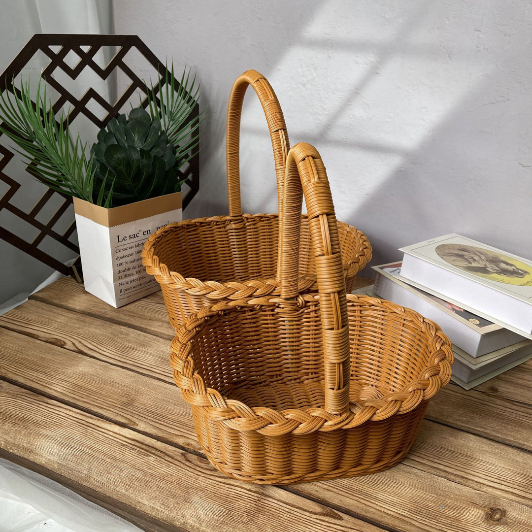 Ladies elegant braided shopping basket Stornfield